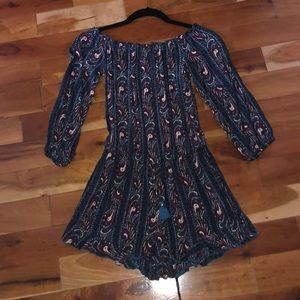 Cute mid sleeve romper